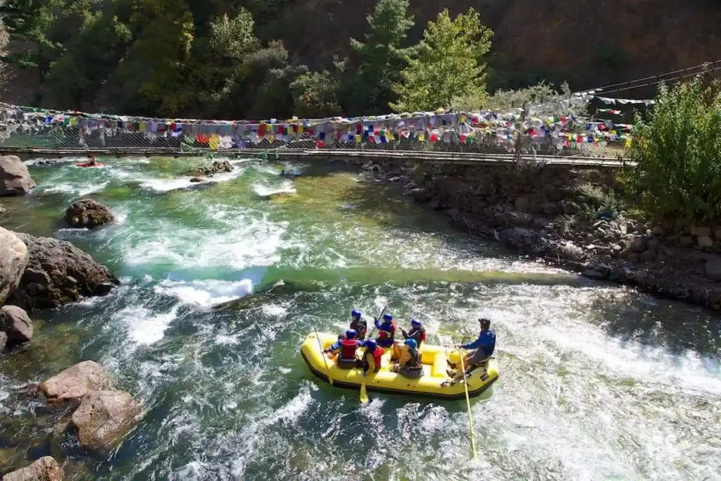 Bhutan river rafting