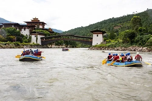 Bhutan river rafting
